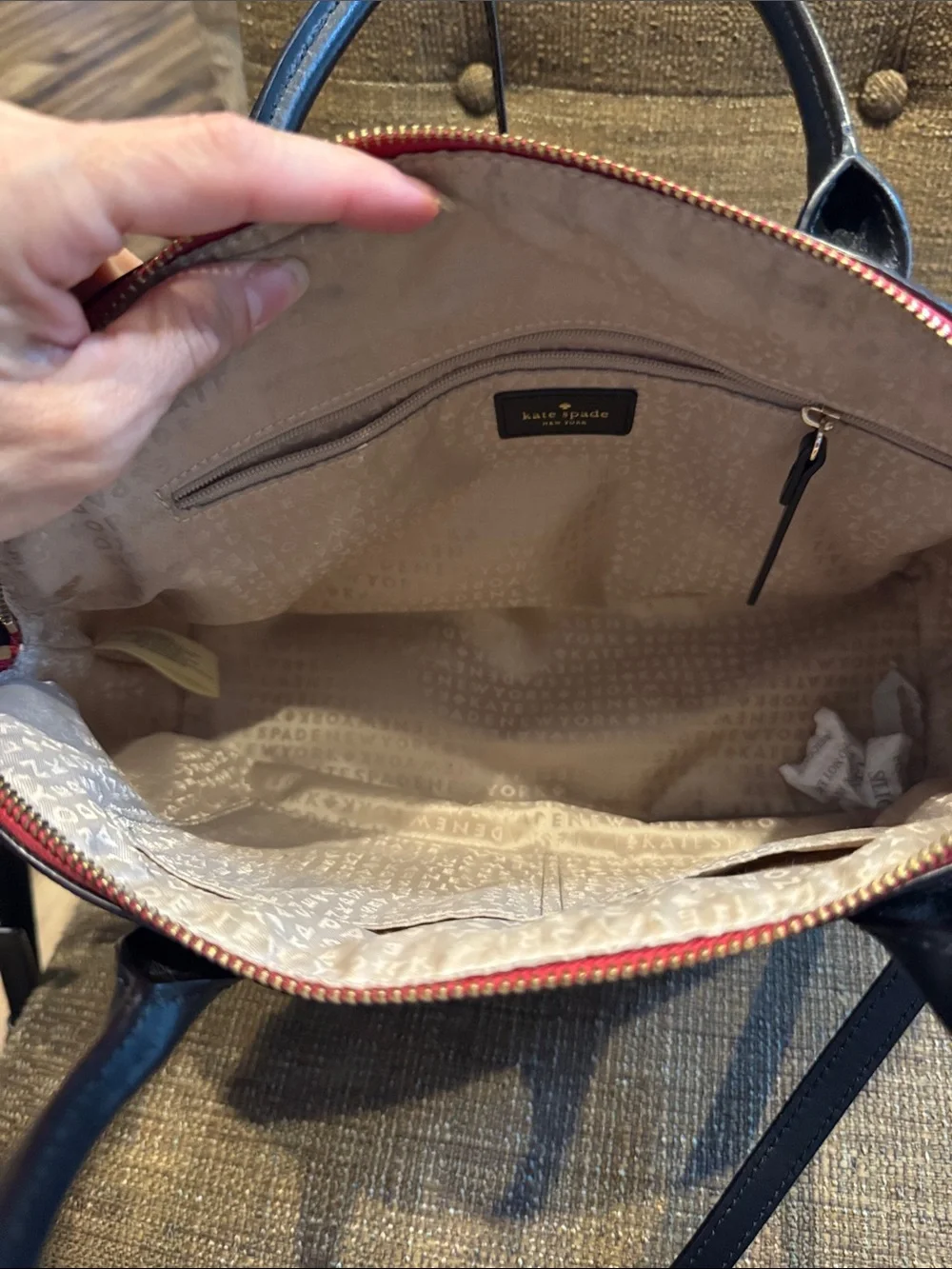 Kate spade bridgewater drive buffalo check plaid Rachelle crossbody tote bag